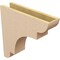 Ekena Millwork 5"W x 20"D x 20"H Thin New Brighton Rough Cedar Woodgrain TimberThane Corbel, Primed Tan CORUR05X20X20NEBRCPR - alternate 5